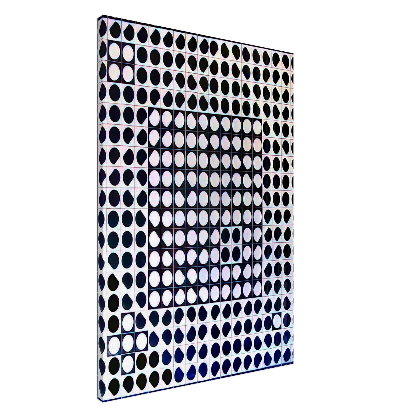 Victor Vasarely - Caopeo - 1964 Canvas - 20x30 cm / 8x12 inches-canvas