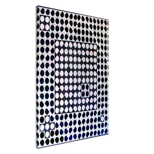 Victor Vasarely - Caopeo - 1964 Canvas - 20x30 cm / 8x12 inches-canvas