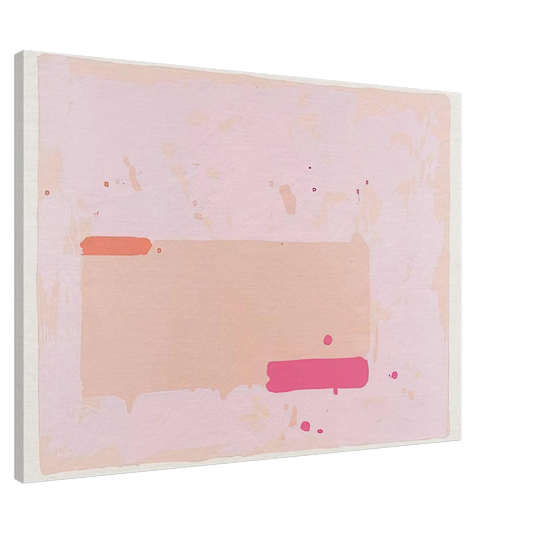 John Hoyland - Orange, Pink - 1971 Canvas - 20x30 cm / 8x12 inches-canvas