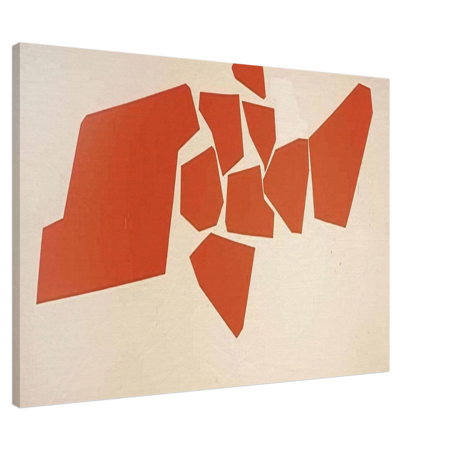 Robert Goodnough - Large Fragemented Shapes - 1968 Canvas - 20x30 cm / 8x12 inches-canvas