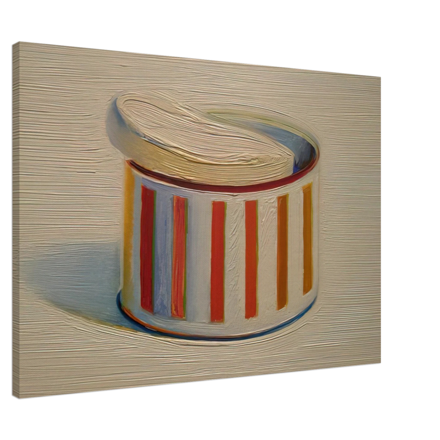 Wayne Thiebaud - Powder with Puff - 1966 Canvas - 20x30 cm / 8x12 inches-canvas