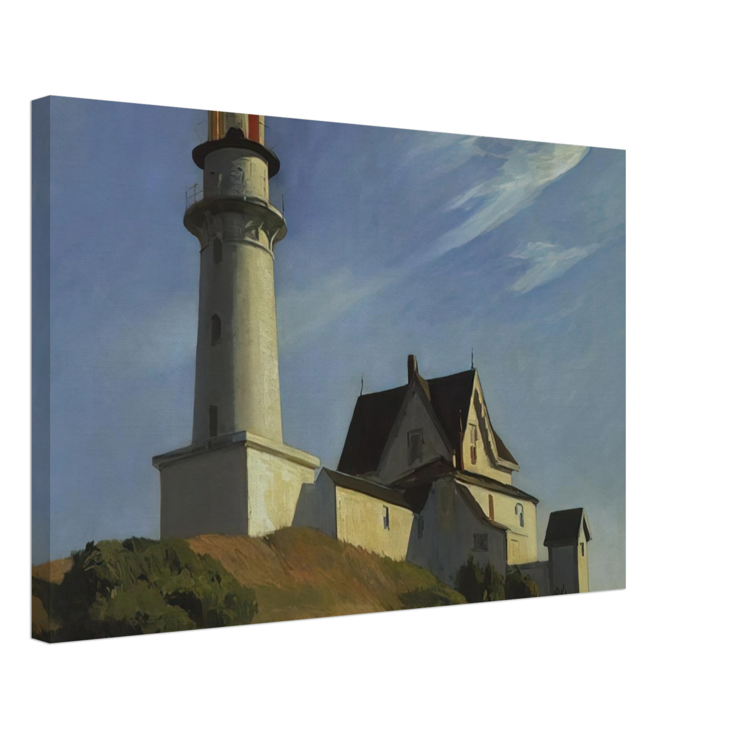Edward Hopper - Lighthouse at Two Lights Canvas - 70x100 cm / 28x40 inches-canvas