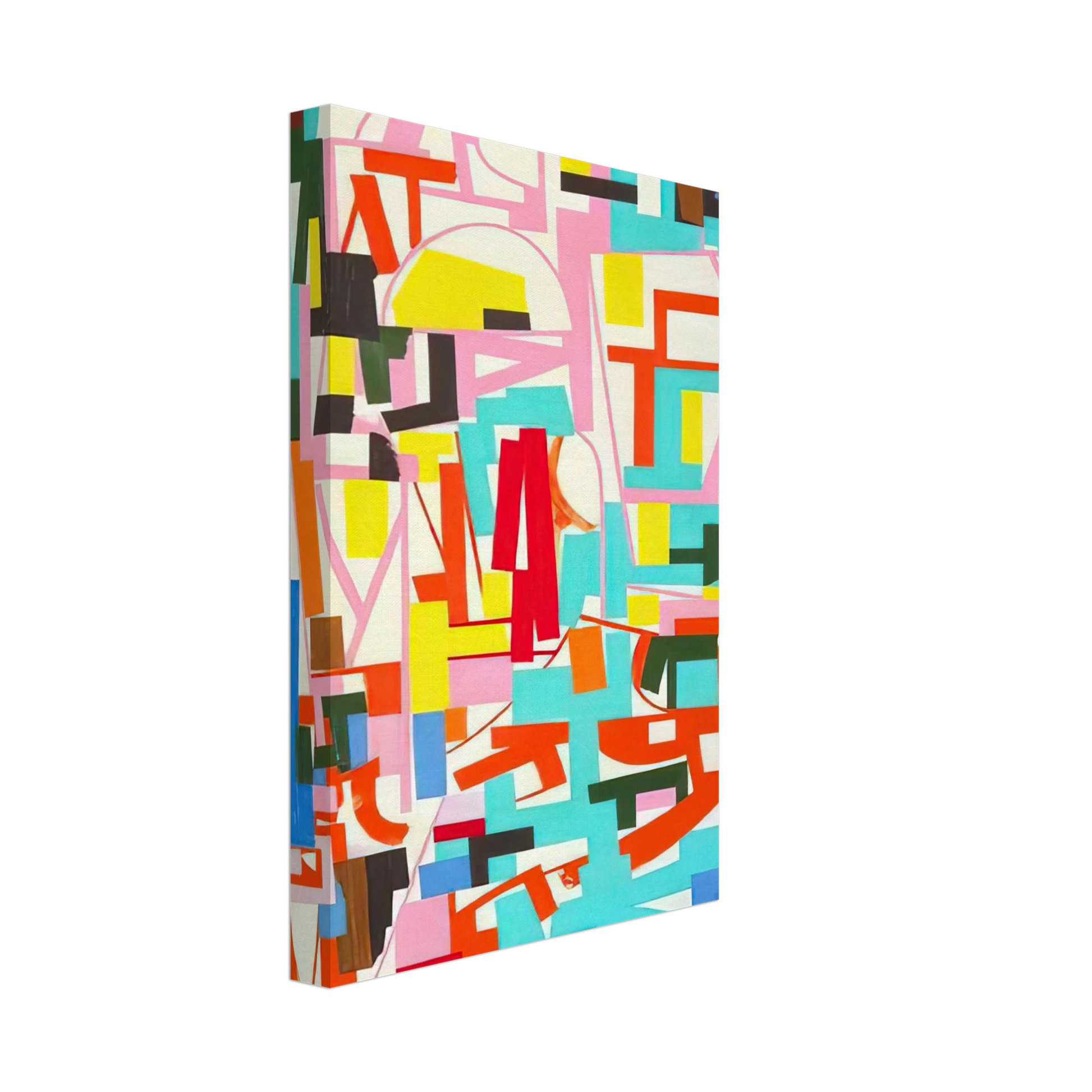 Ad Reinhardt - Untitled - 1940 Canvas - 40x60 cm / 16x24 inches-canvas