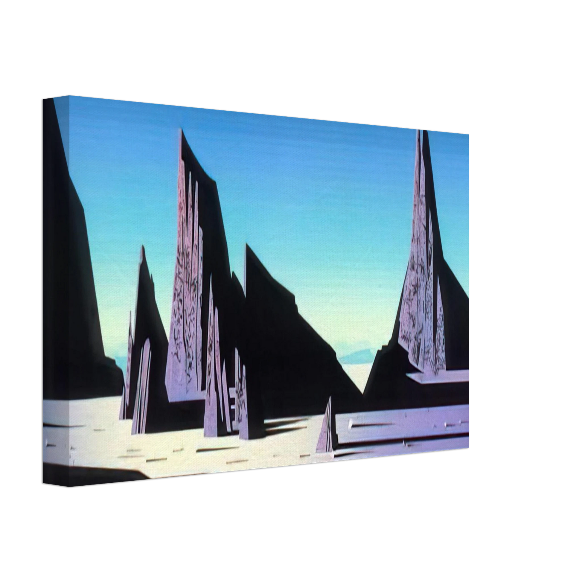 Eyvind Earle - Desert Rocks Canvas - 70x100 cm / 28x40 inches-canvas