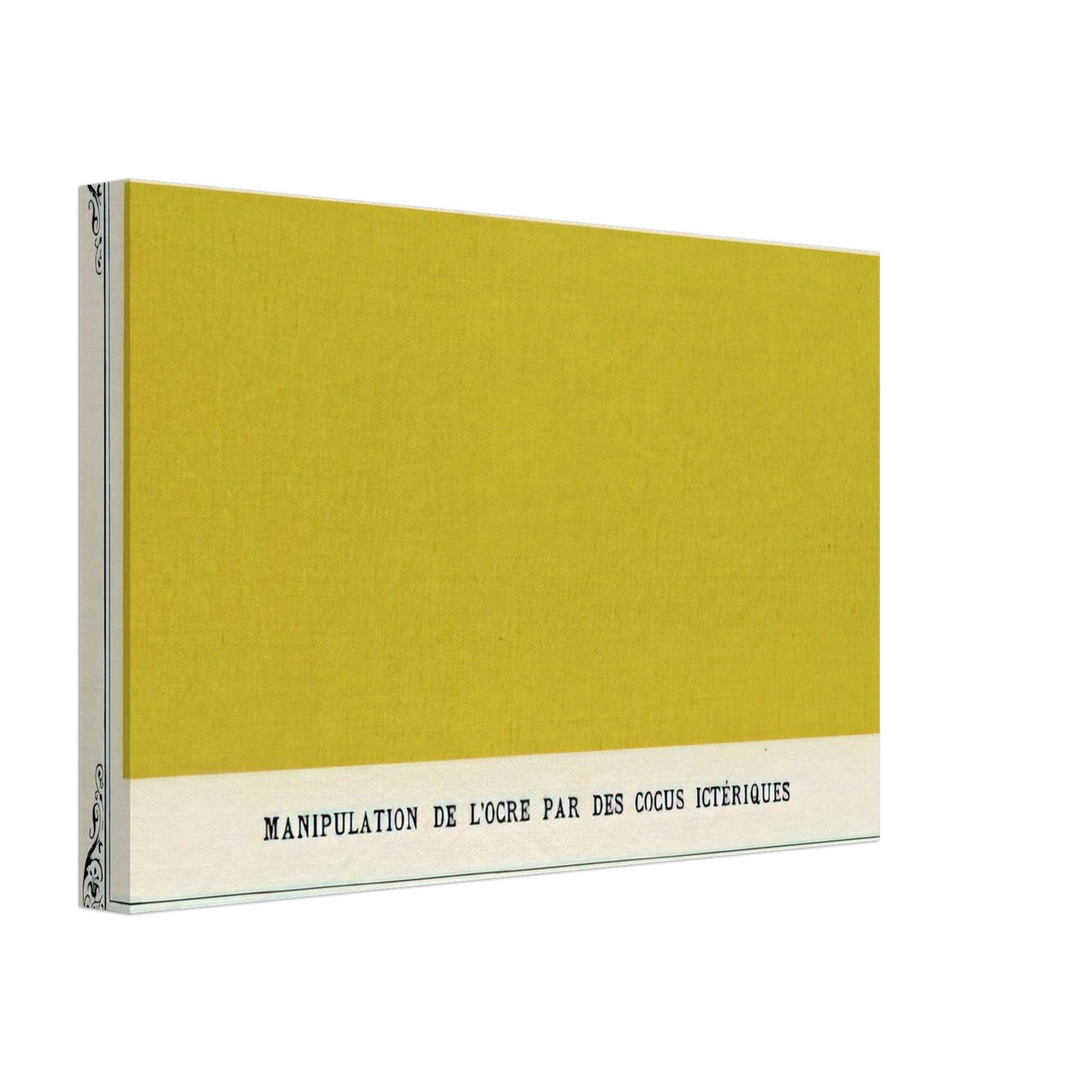 Alphonse Allais - Jaundiced Cuckolds Handling Ochre Canvas - 40x60 cm / 16x24 inches-canvas