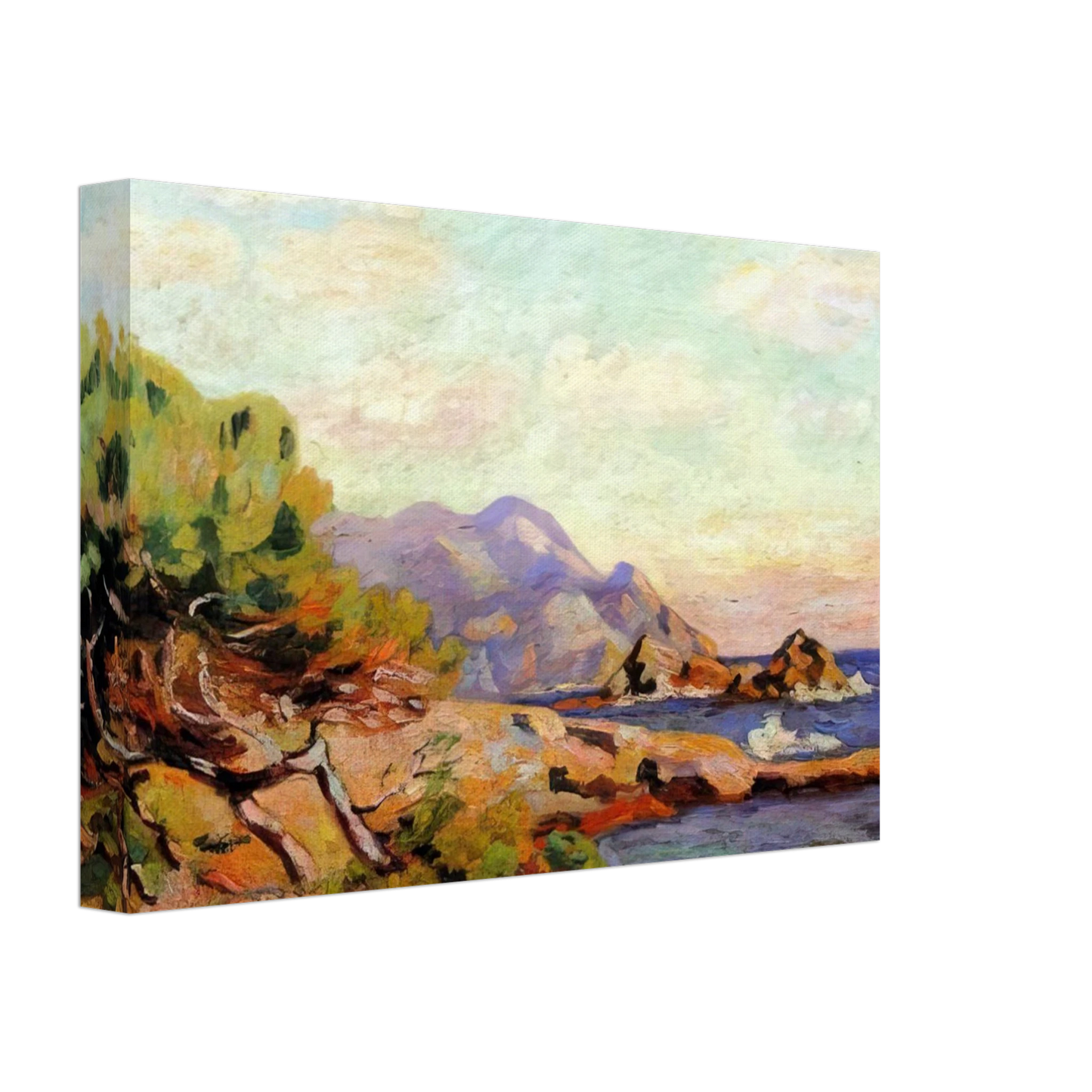 Armand Guillaumin - La Pointe du Lou Gaou - 1911 Canvas - 70x100 cm / 28x40 inches-canvas