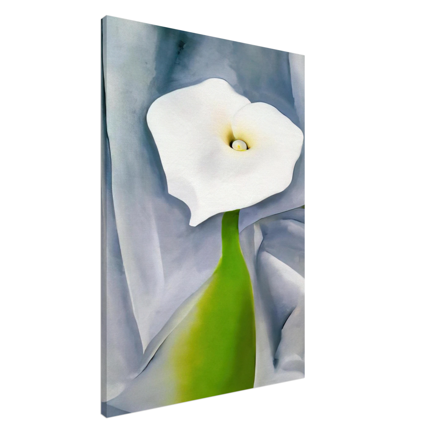 Georgia O'Keeffe - Calla Lily on Grey Canvas - 20x30 cm / 8x12 inches-canvas