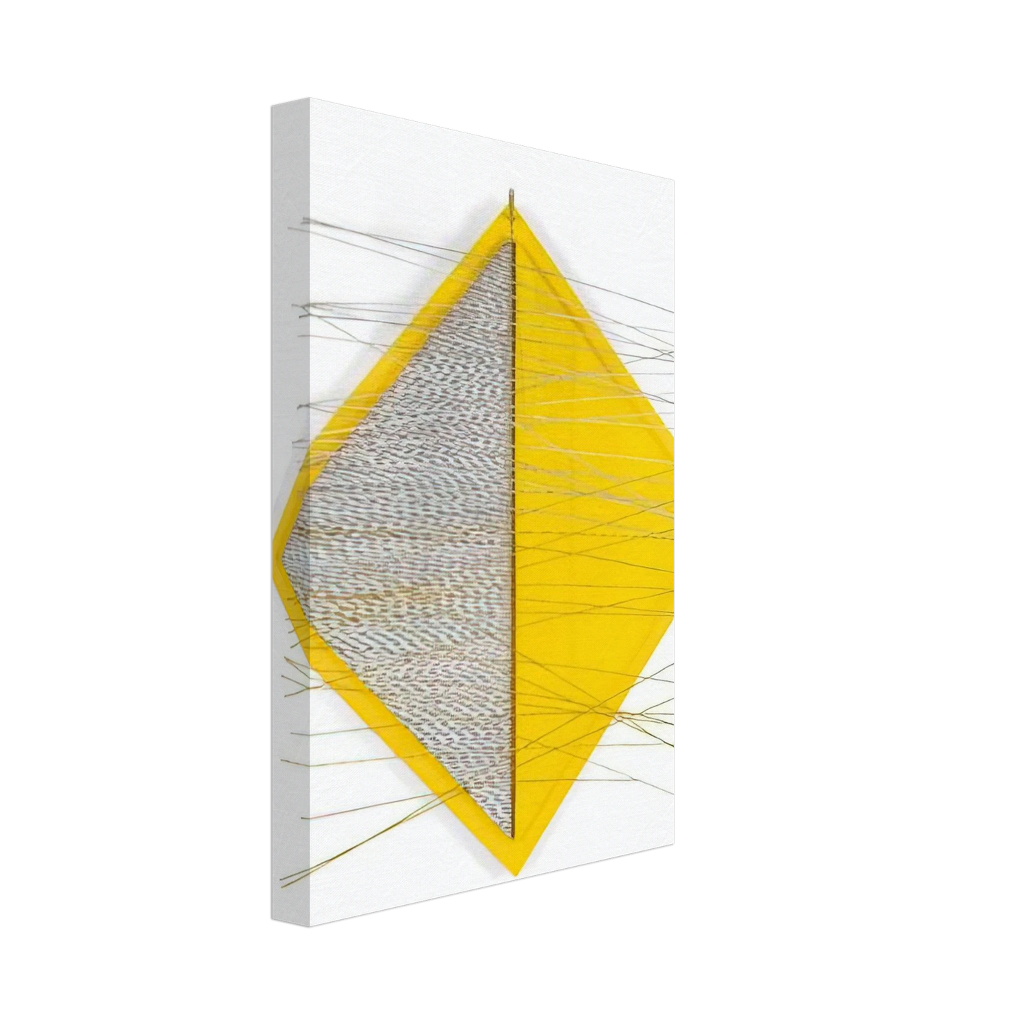 Jesus Rafael Soto - PETITE LOSANGE JAUNE Canvas - 70x100 cm / 28x40 inches-canvas