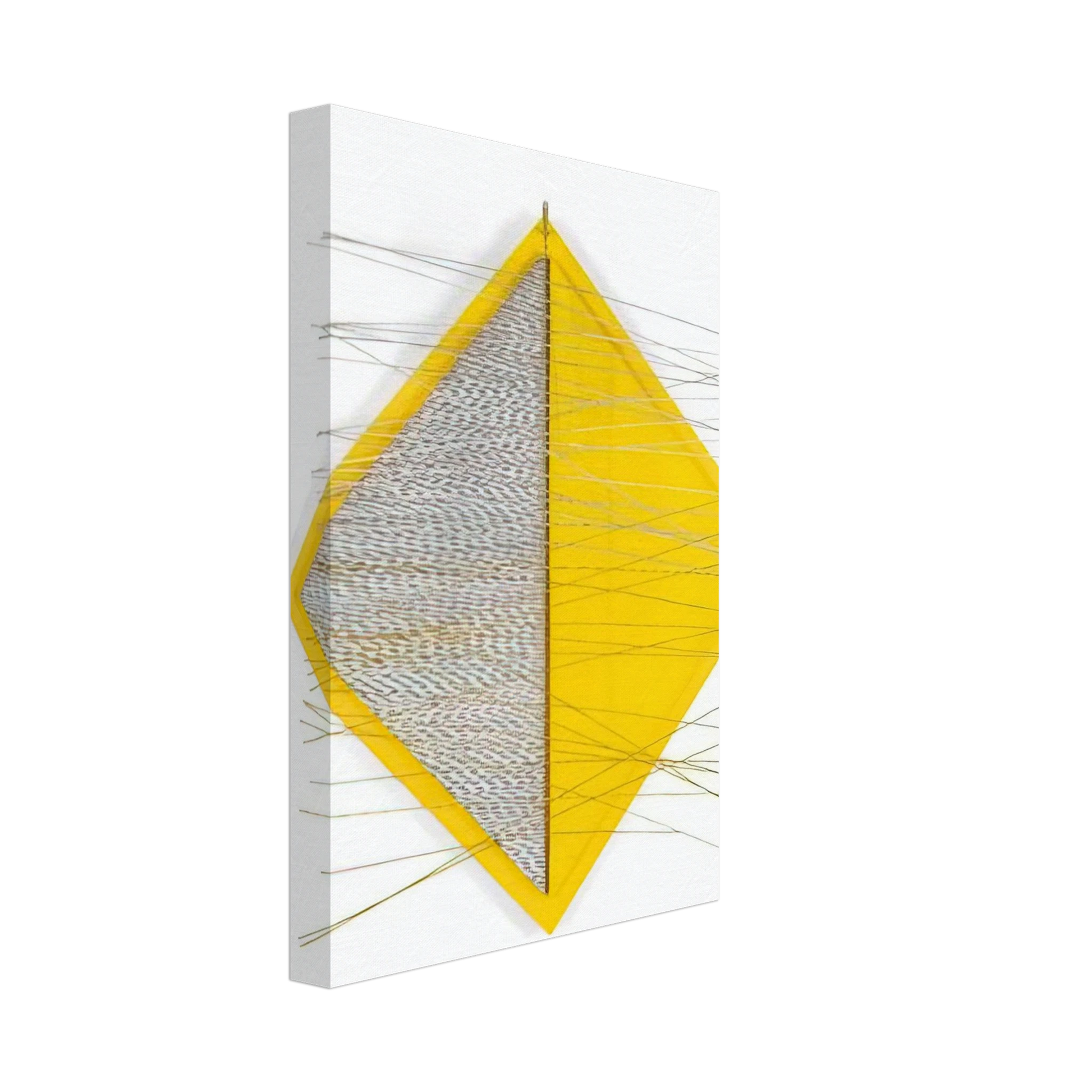 Jesus Rafael Soto - PETITE LOSANGE JAUNE Canvas - 70x100 cm / 28x40 inches-canvas