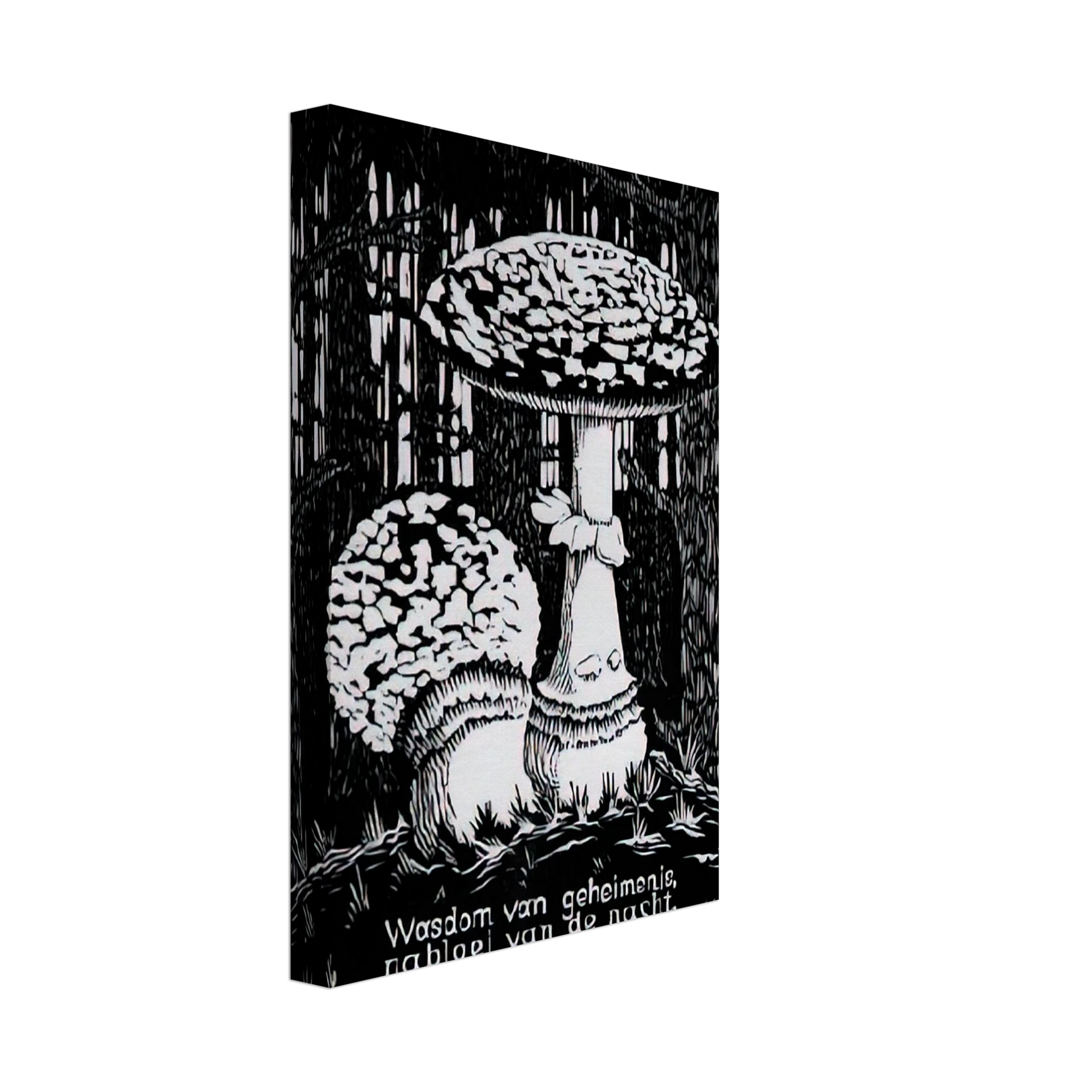MC Escher - EMBLEMATA TOADSTOOL Canvas - 70x100 cm / 28x40 inches-canvas