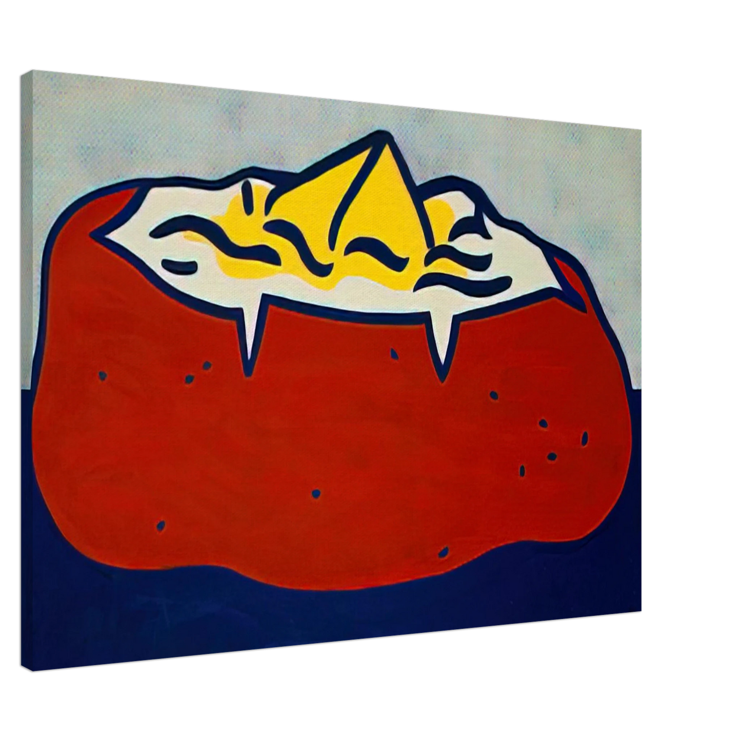 Roy Lichtenstein - BAKED POTATO 1962 Canvas - 20x30 cm / 8x12 inches-canvas