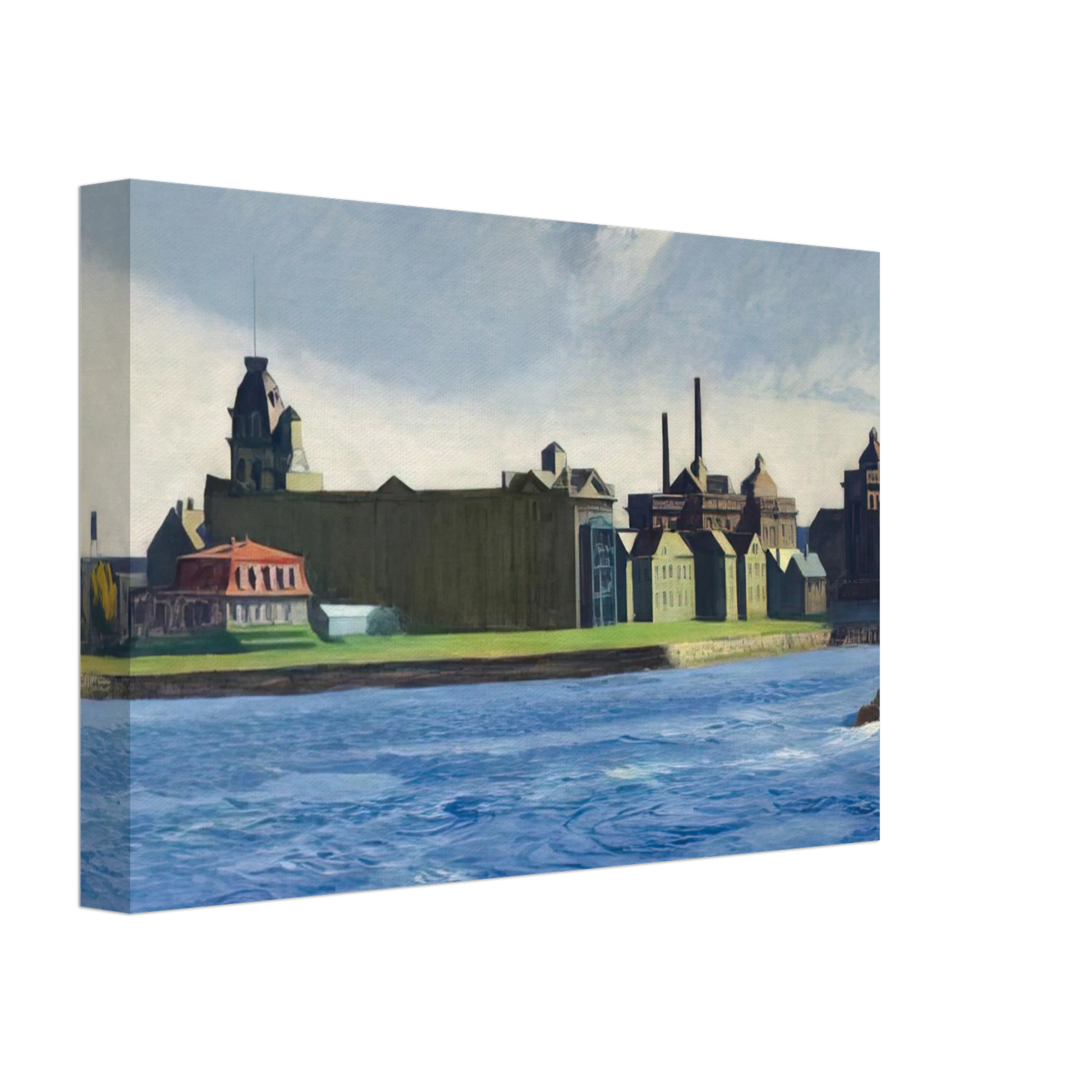 Edward Hopper - Blackwell s Island Canvas - 70x100 cm / 28x40 inches-canvas