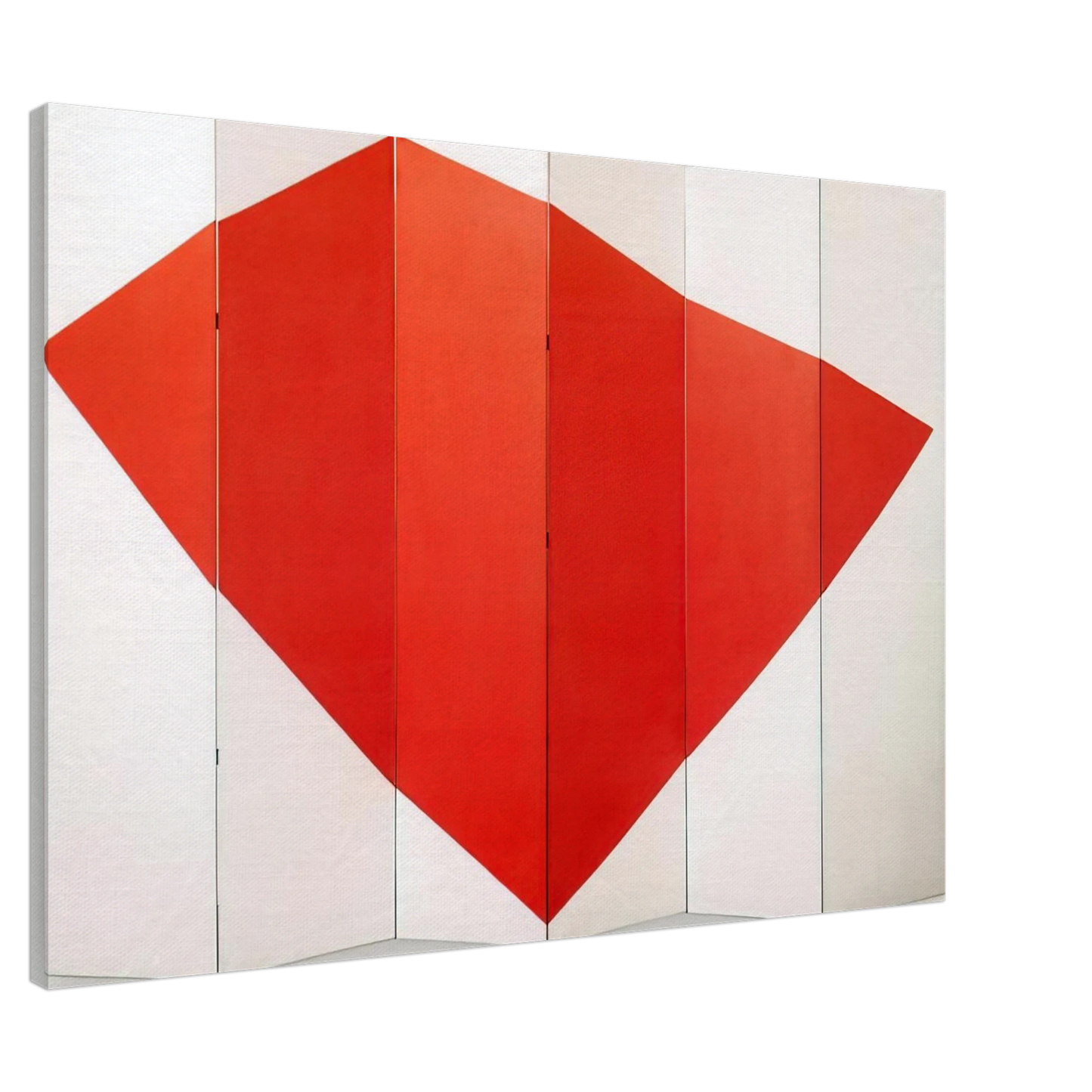 Leon Polk Smith - Correspondence Red-White, side B - 1966 Canvas - 20x30 cm / 8x12 inches-canvas