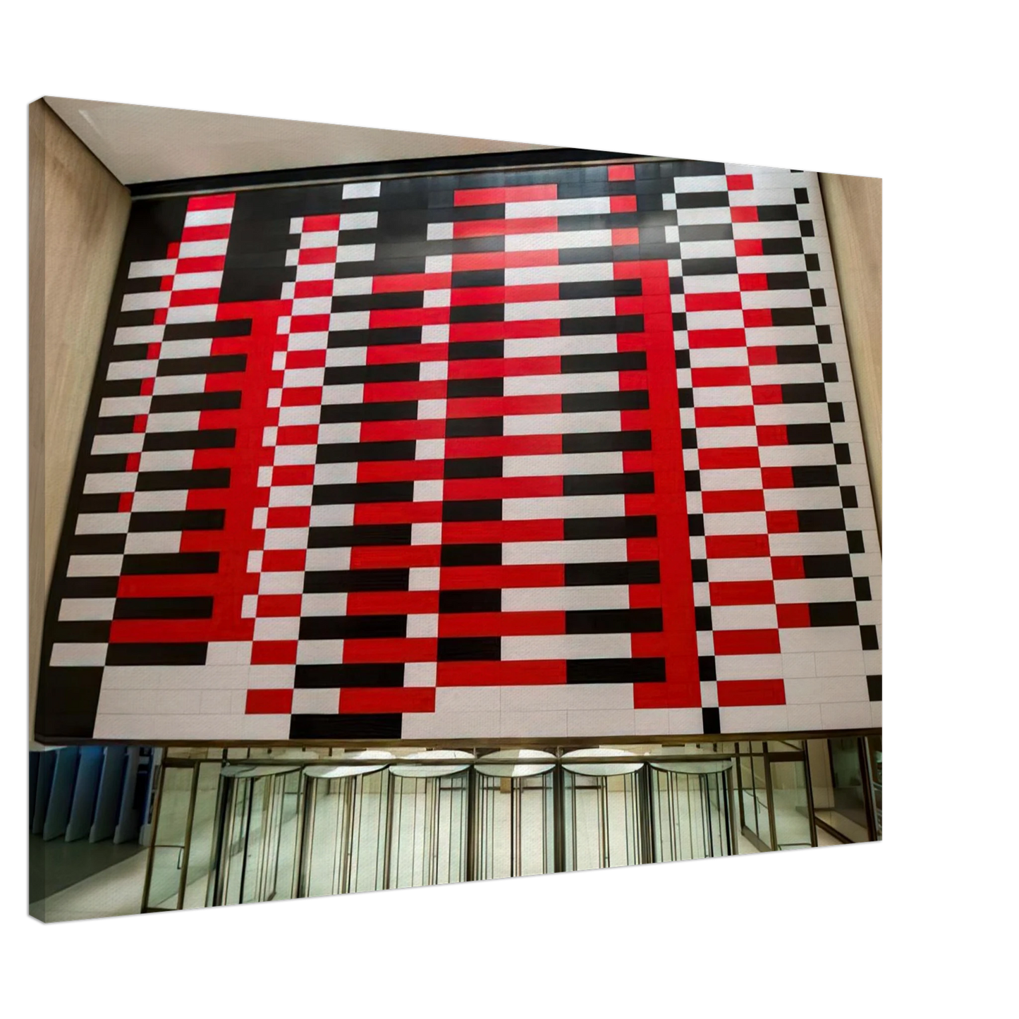 Josef Albers - MANHATTAN 1963 Canvas - 20x30 cm / 8x12 inches-canvas