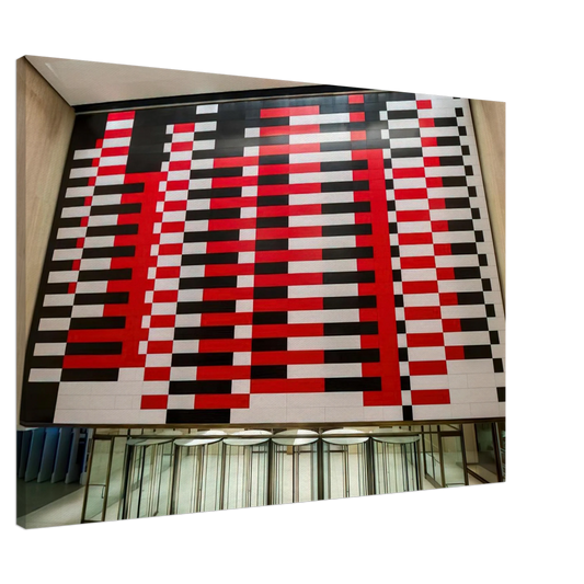 Josef Albers - MANHATTAN 1963 Canvas - 20x30 cm / 8x12 inches-canvas