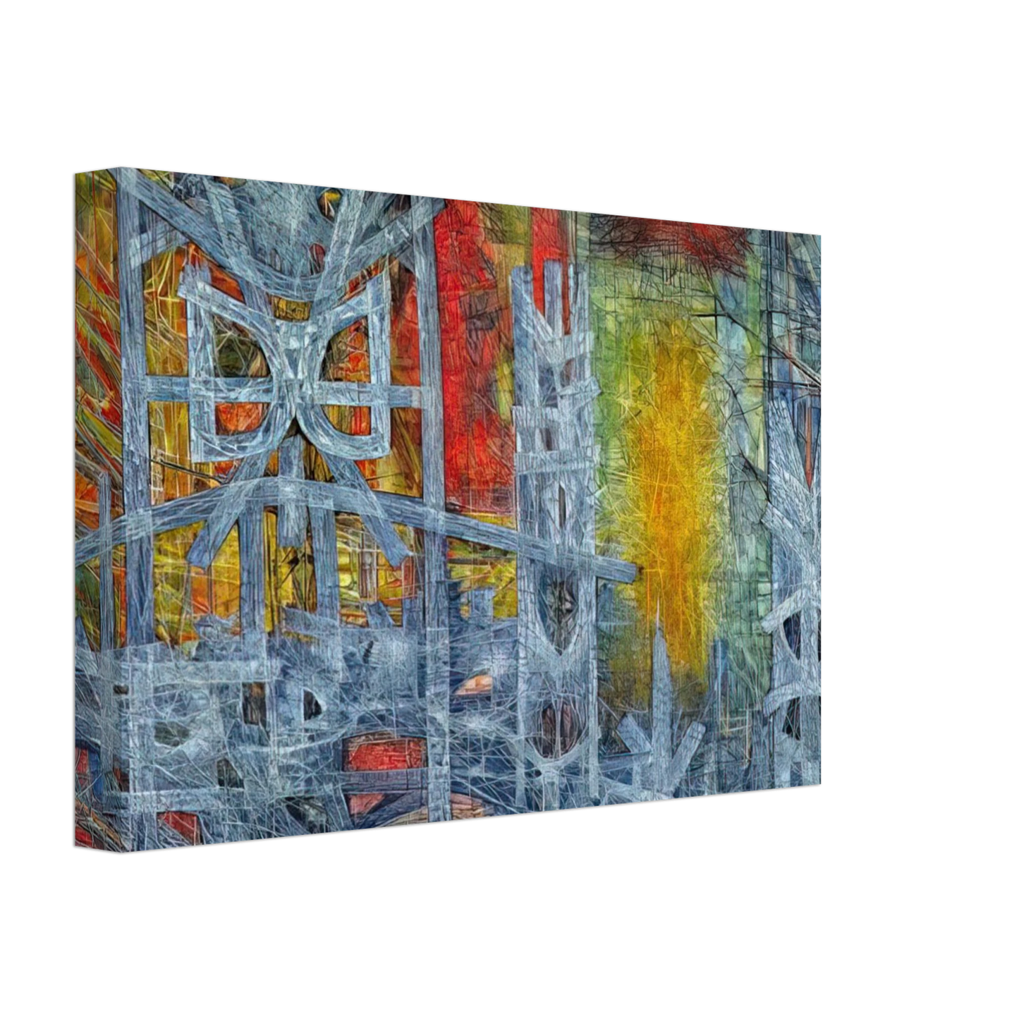 Jimmy Ernst - Silence at Sharpeville - 1962 Canvas - 40x60 cm / 16x24 inches-canvas