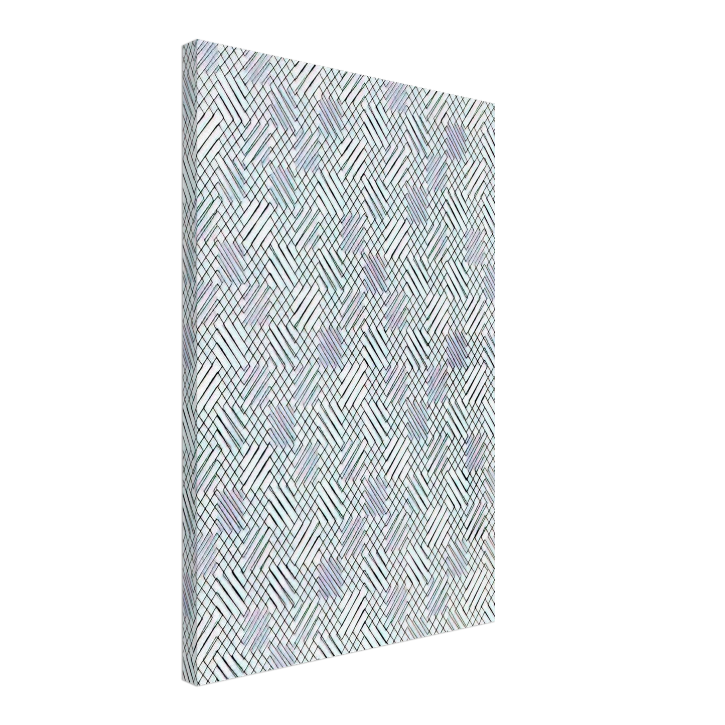 Francois Morellet - Untitled Diagonals - 1970 Canvas - 70x100 cm / 28x40 inches-canvas