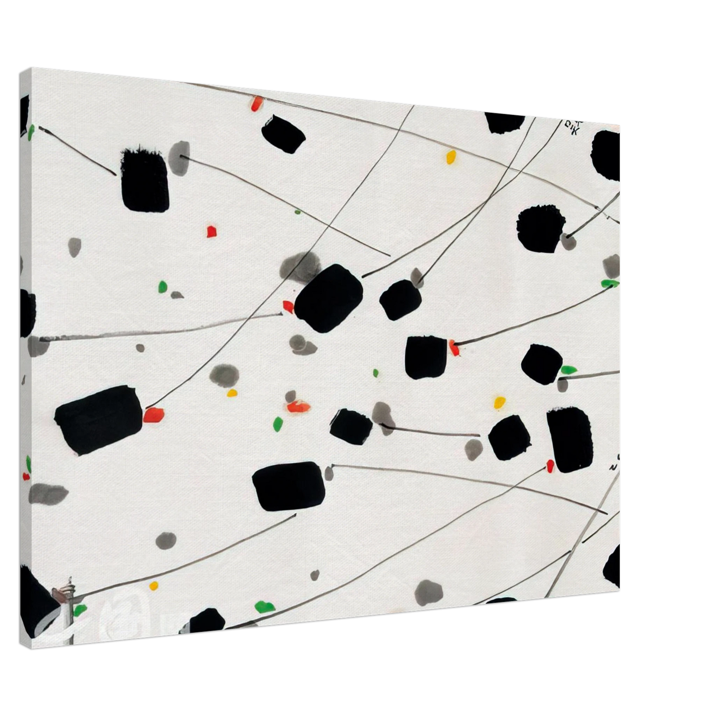 Wu Guanzhong - Spring Breeze - 2001 Canvas - 20x30 cm / 8x12 inches-canvas