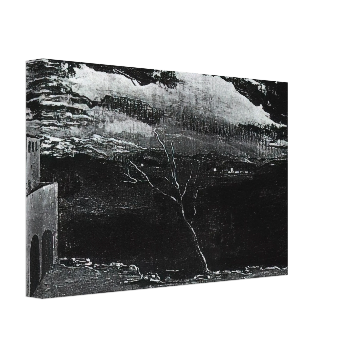 Salvador Dali - LANDSCAPE NEAR AMPURDAN Canvas - 40x60 cm / 16x24 inches-canvas