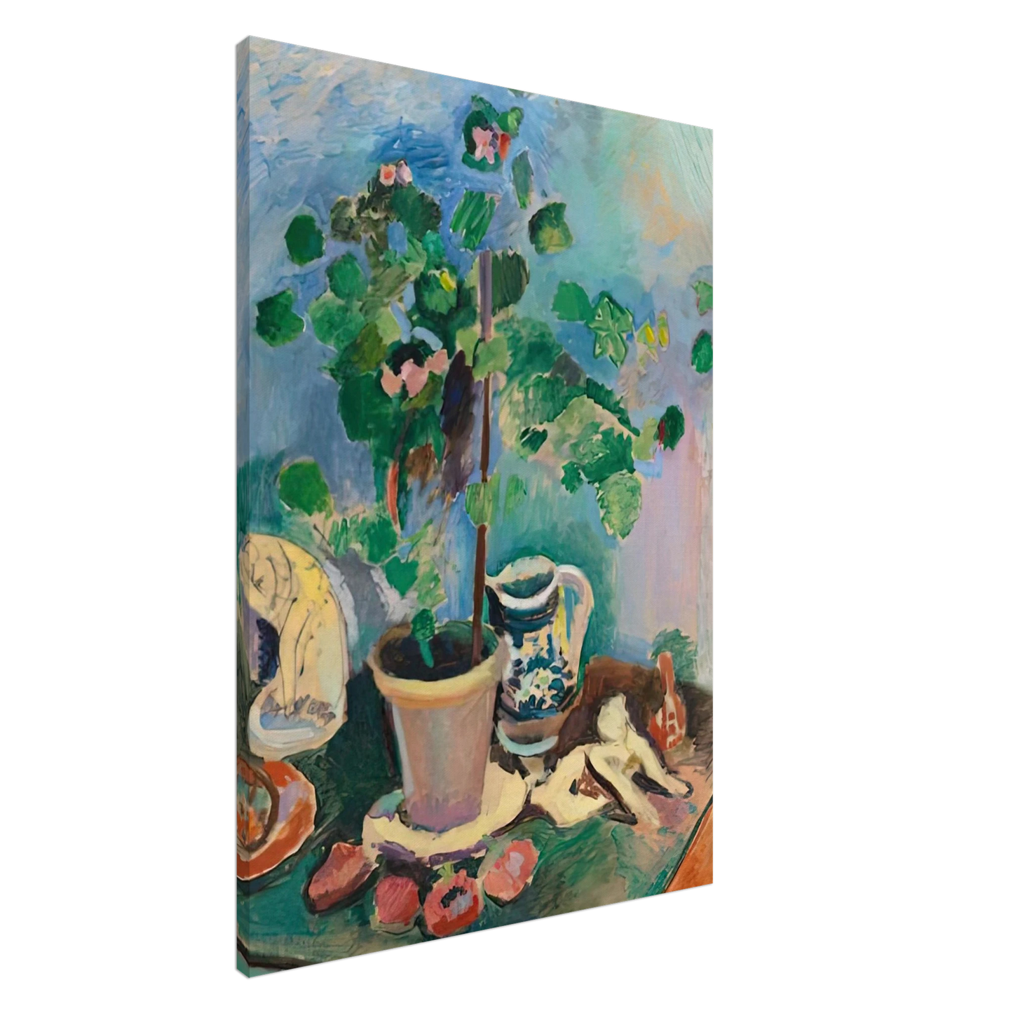 Henri Matisse - THE GERANIUM 1906 Canvas - 20x30 cm / 8x12 inches-canvas