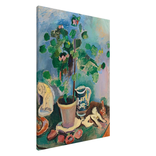 Henri Matisse - THE GERANIUM 1906 Canvas - 20x30 cm / 8x12 inches-canvas
