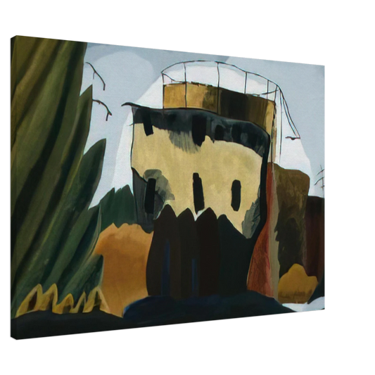 Arthur Dove - Tanks - 1938 Canvas - 20x30 cm / 8x12 inches-canvas