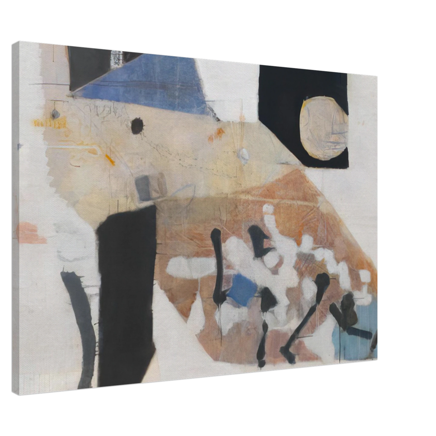 Kenzo Okada - Solstice - 1954 Canvas - 20x30 cm / 8x12 inches-canvas