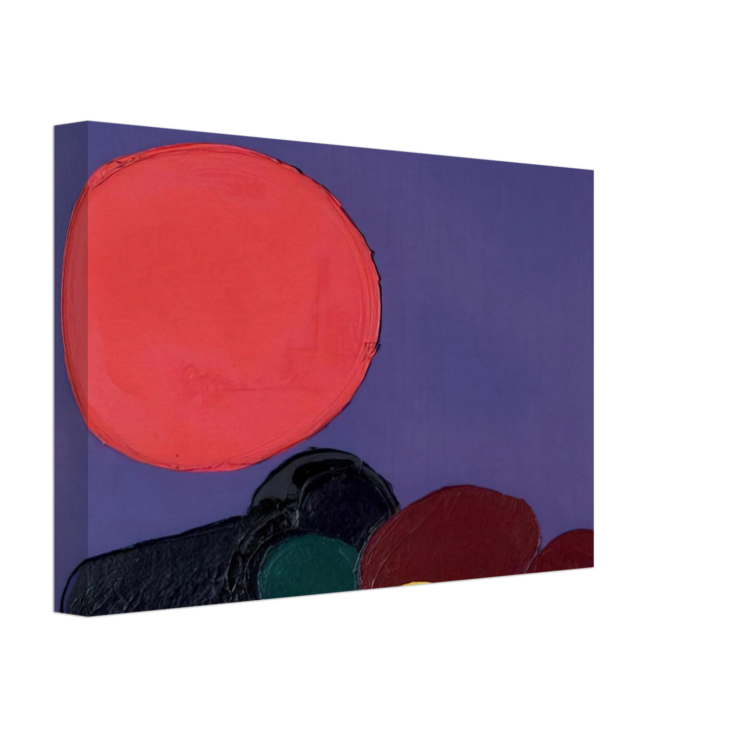 Luis Feito - UNTITLED 1971 Canvas - 40x60 cm / 16x24 inches-canvas