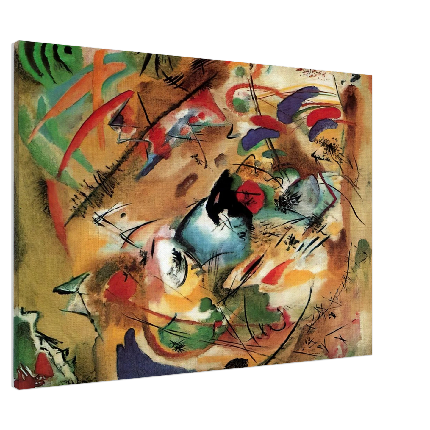 Wassily Kandinsky - IMPROVISATION DREAMY 1913 Canvas - 20x30 cm / 8x12 inches-canvas