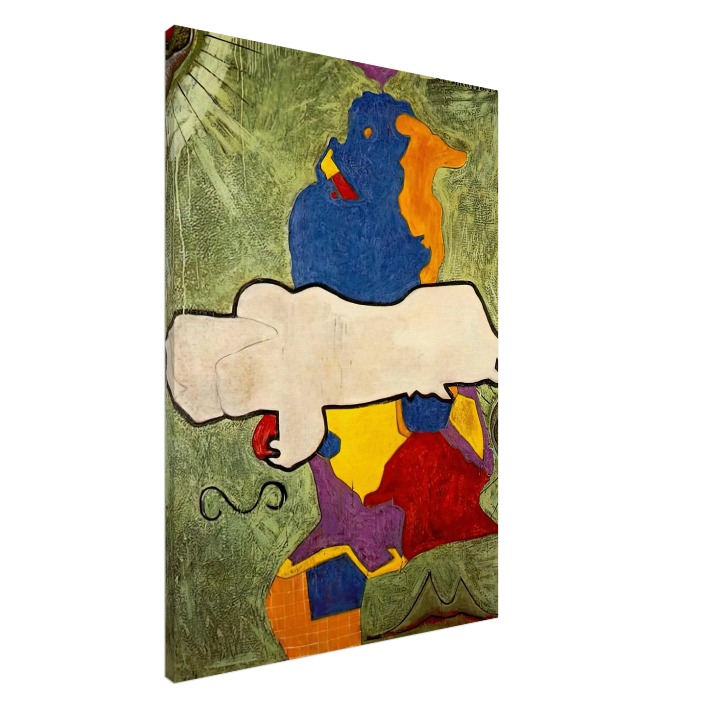 Jasper Johns - GREEN ANGEL Canvas - 20x30 cm / 8x12 inches-canvas