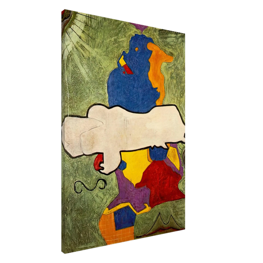 Jasper Johns - GREEN ANGEL Canvas - 20x30 cm / 8x12 inches-canvas