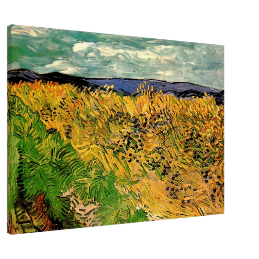 Vincent van Gogh - Wheat Field with Cornflowers Canvas - 20x30 cm / 8x12 inches-canvas
