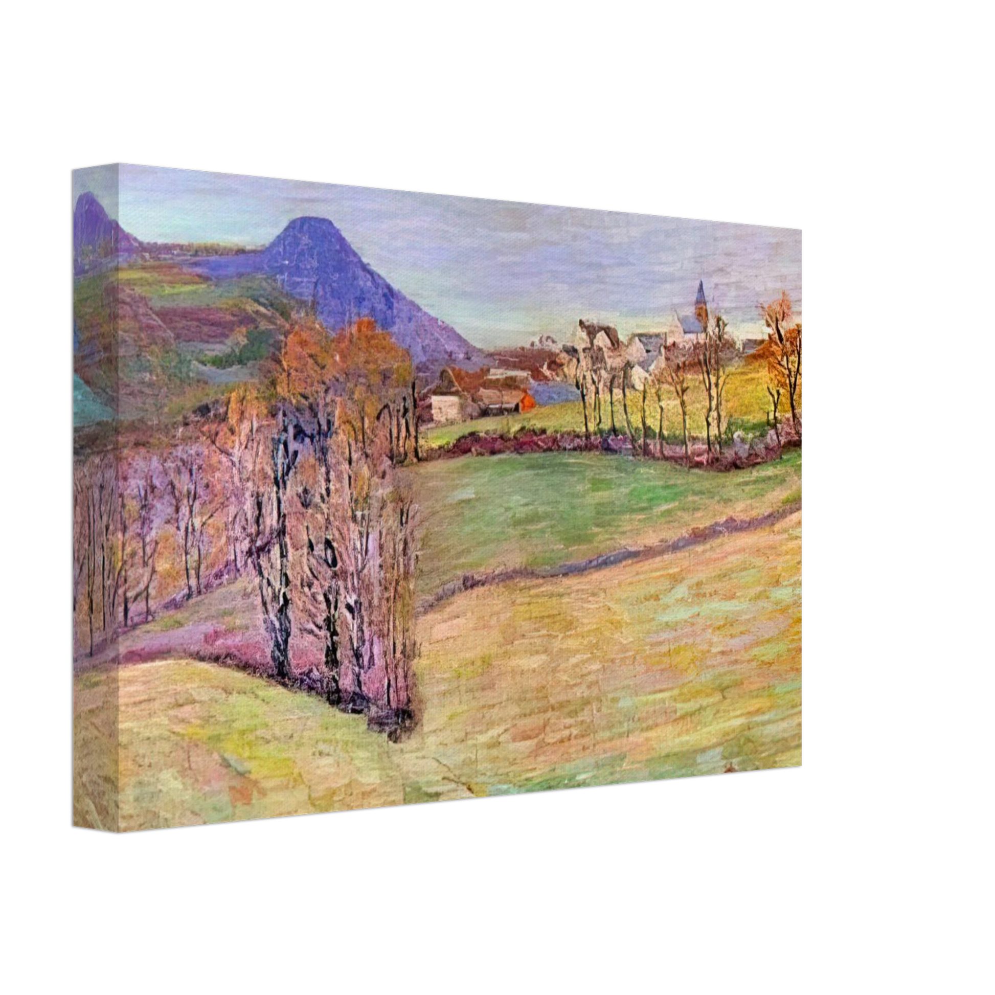 Armand Guillaumin - View of Saint-Sauves Canvas - 40x60 cm / 16x24 inches-canvas