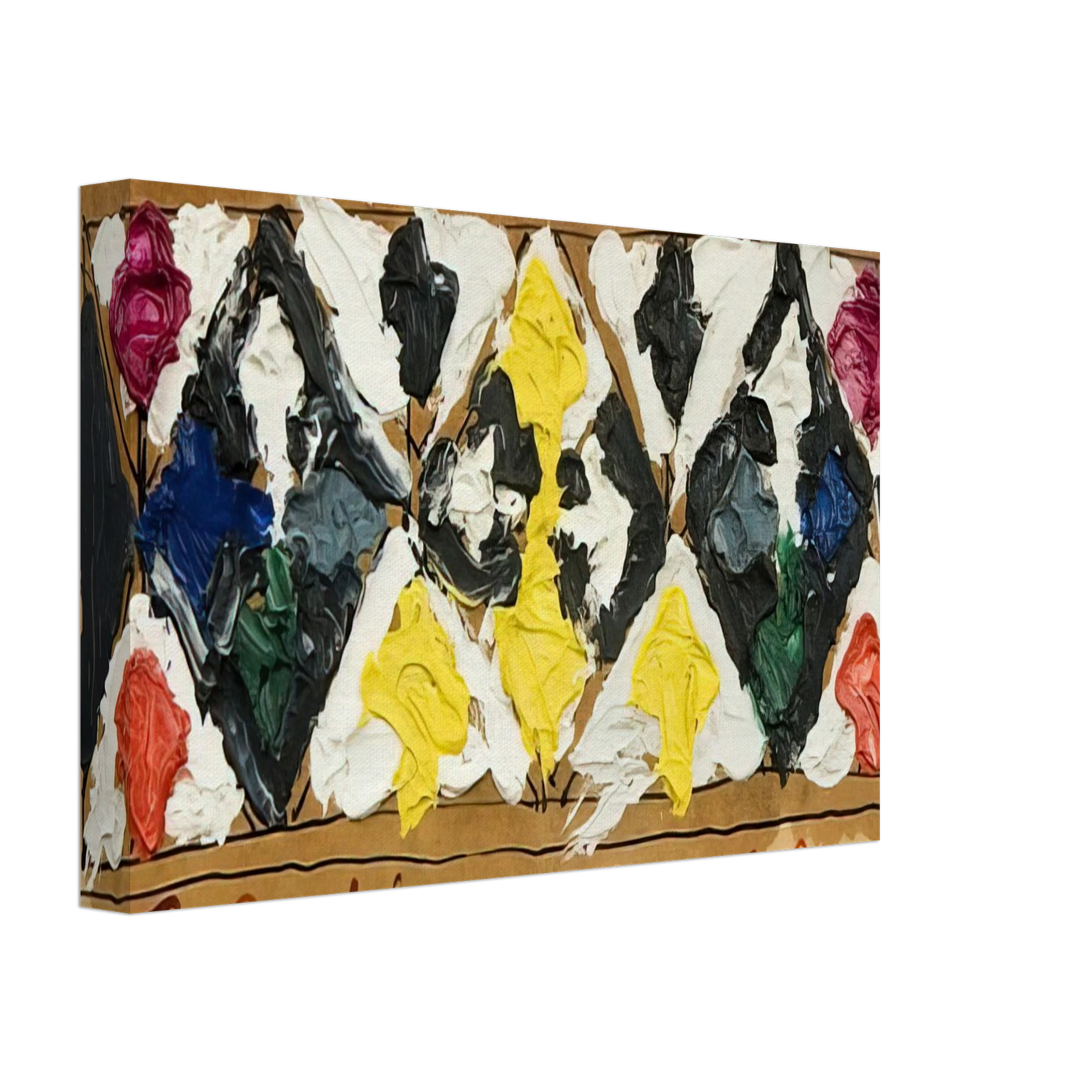 Alfred Jensen - Untitled - 1961 Canvas - 70x100 cm / 28x40 inches-canvas