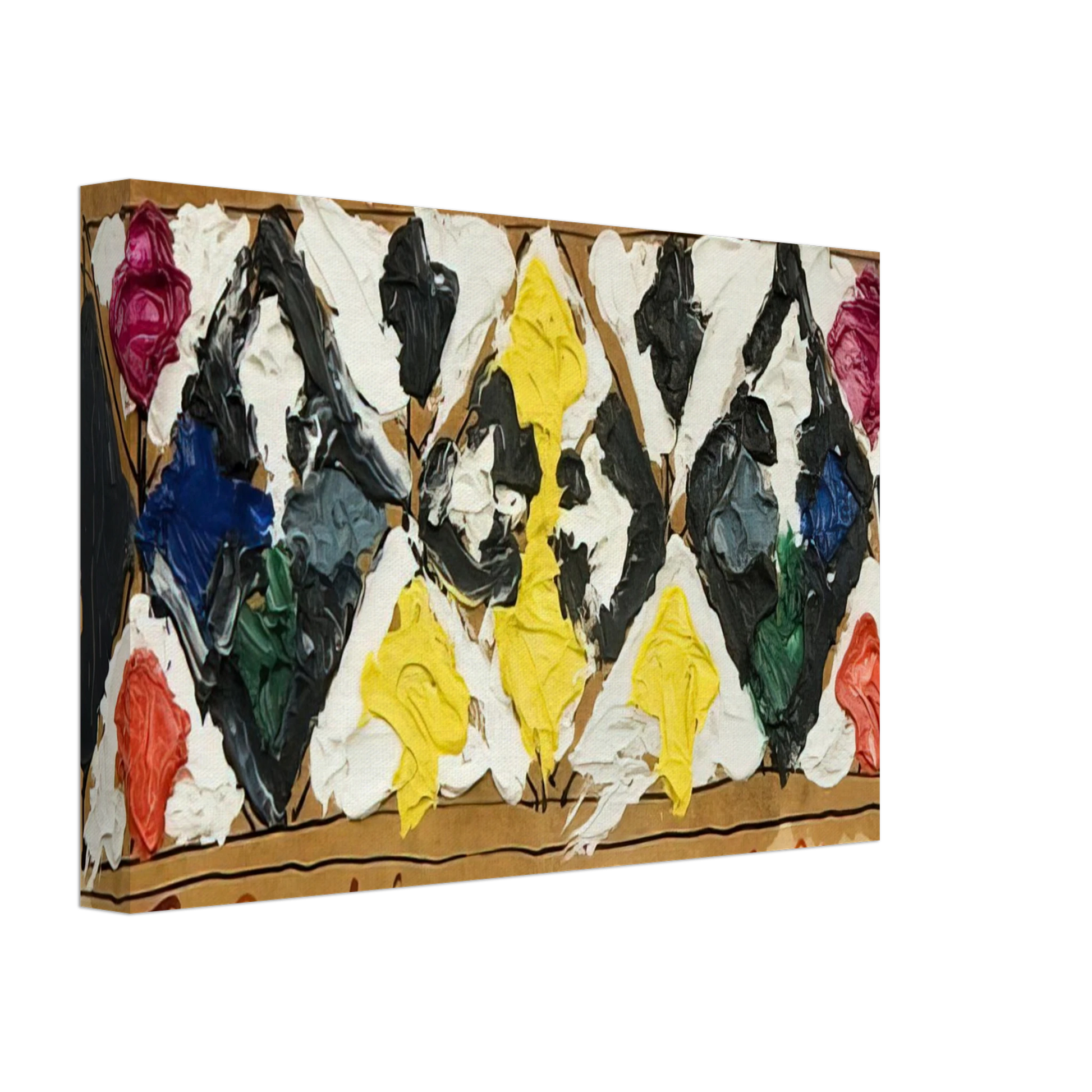 Alfred Jensen - Untitled - 1961 Canvas - 70x100 cm / 28x40 inches-canvas