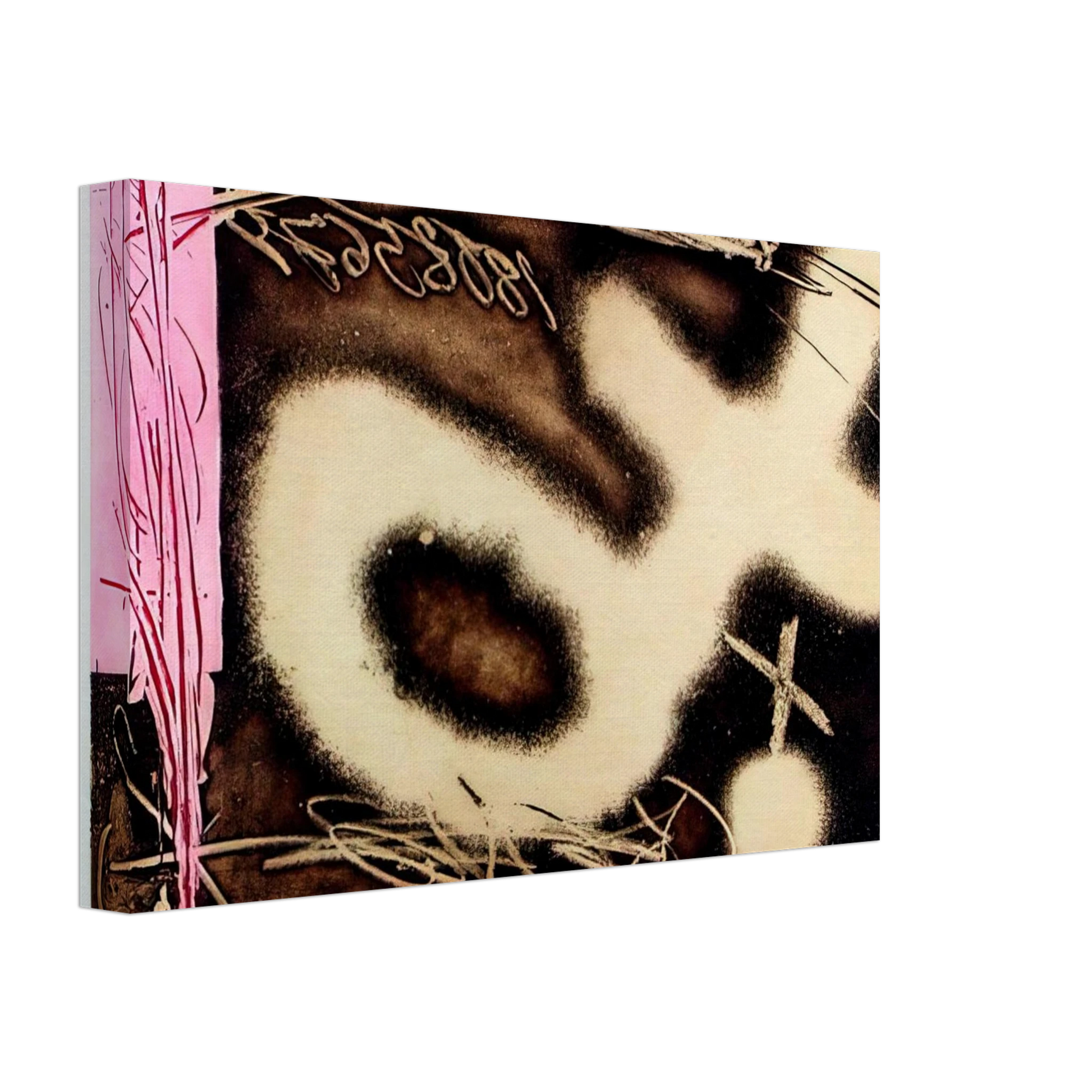 Antoni Tapies - EL P NDULO INM VIL I 1982 Canvas - 70x100 cm / 28x40 inches-canvas