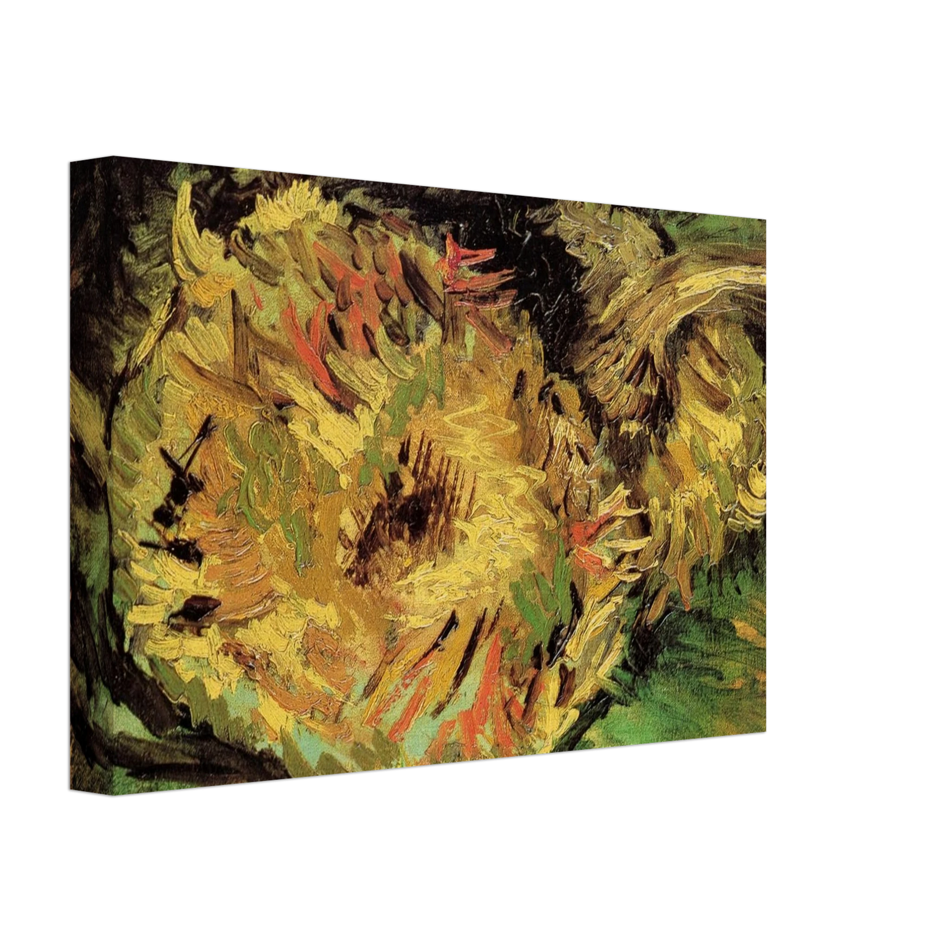 Vincent van Gogh - Two Cut Sunflowers Canvas - 70x100 cm / 28x40 inches-canvas