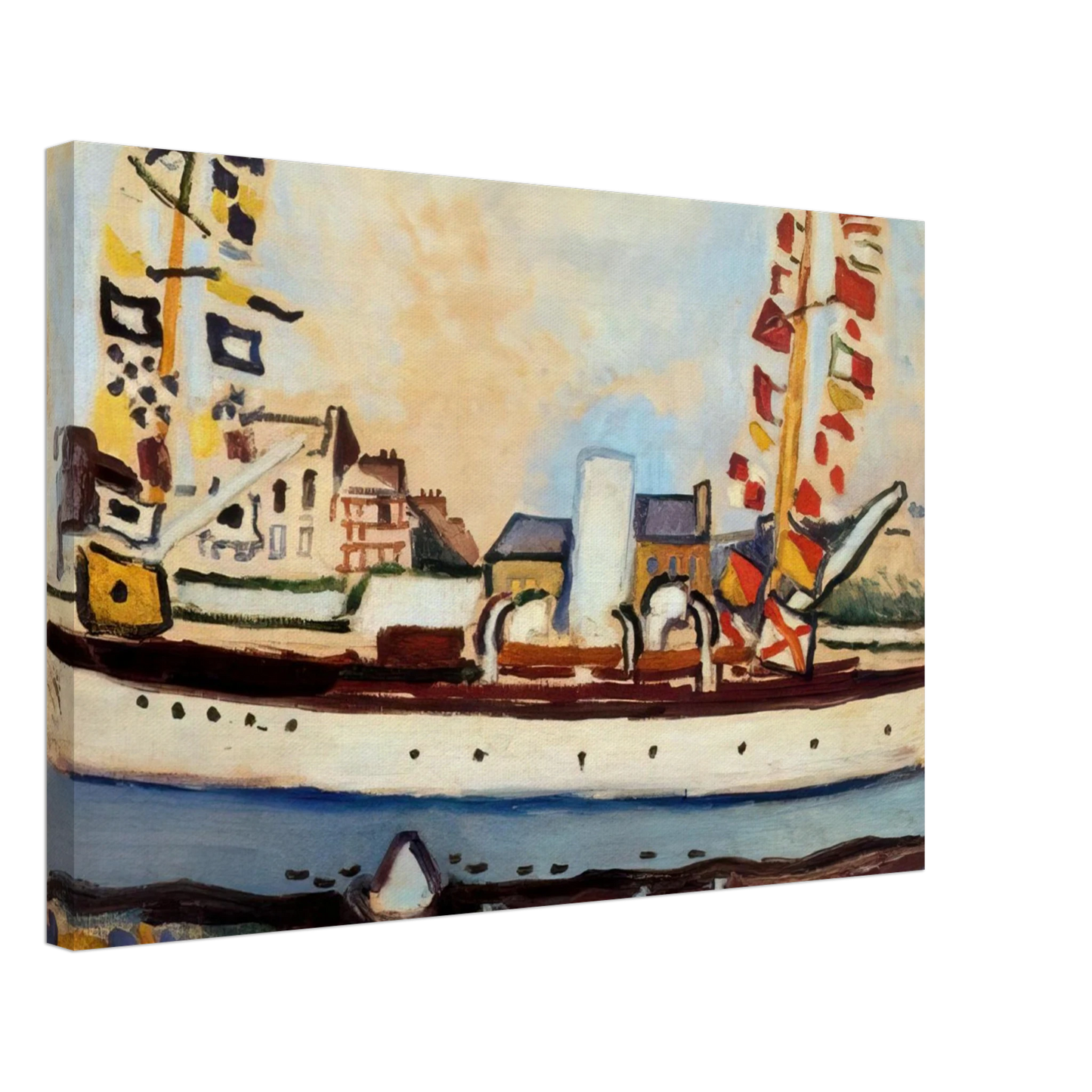 Raoul Dufy - THE ENGLISH YACHT 1906 Canvas - 70x100 cm / 28x40 inches-canvas