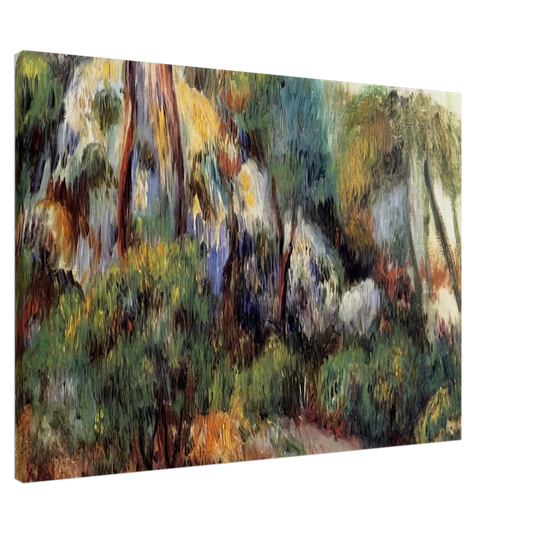 Pierre-Auguste Renoir - Purple Landscape Canvas - 20x30 cm / 8x12 inches-canvas