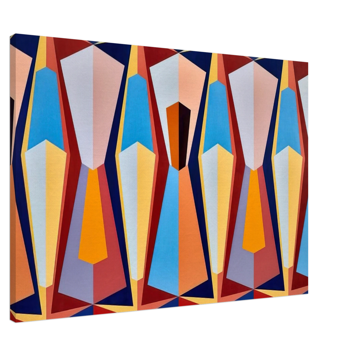 Karl Benjamin - Stage II - 1958 Canvas - 20x30 cm / 8x12 inches-canvas