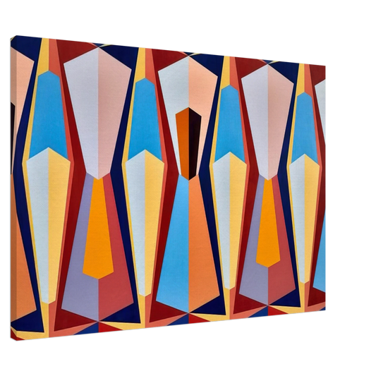 Karl Benjamin - Stage II - 1958 Canvas - 20x30 cm / 8x12 inches-canvas