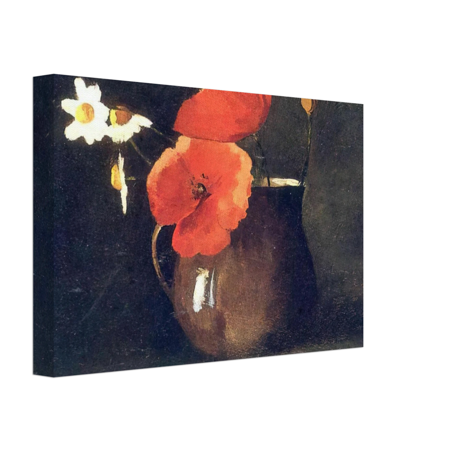 Odilon Redon - FLOWERS IN GREEN VASE Canvas - 70x100 cm / 28x40 inches-canvas