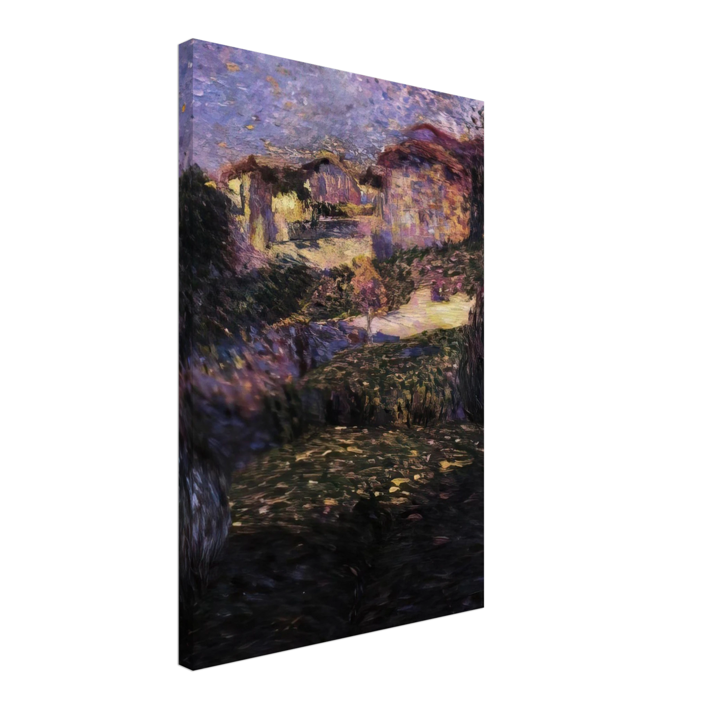 Carlo Carra - PAESAGGIO 1909 Canvas - 70x100 cm / 28x40 inches-canvas