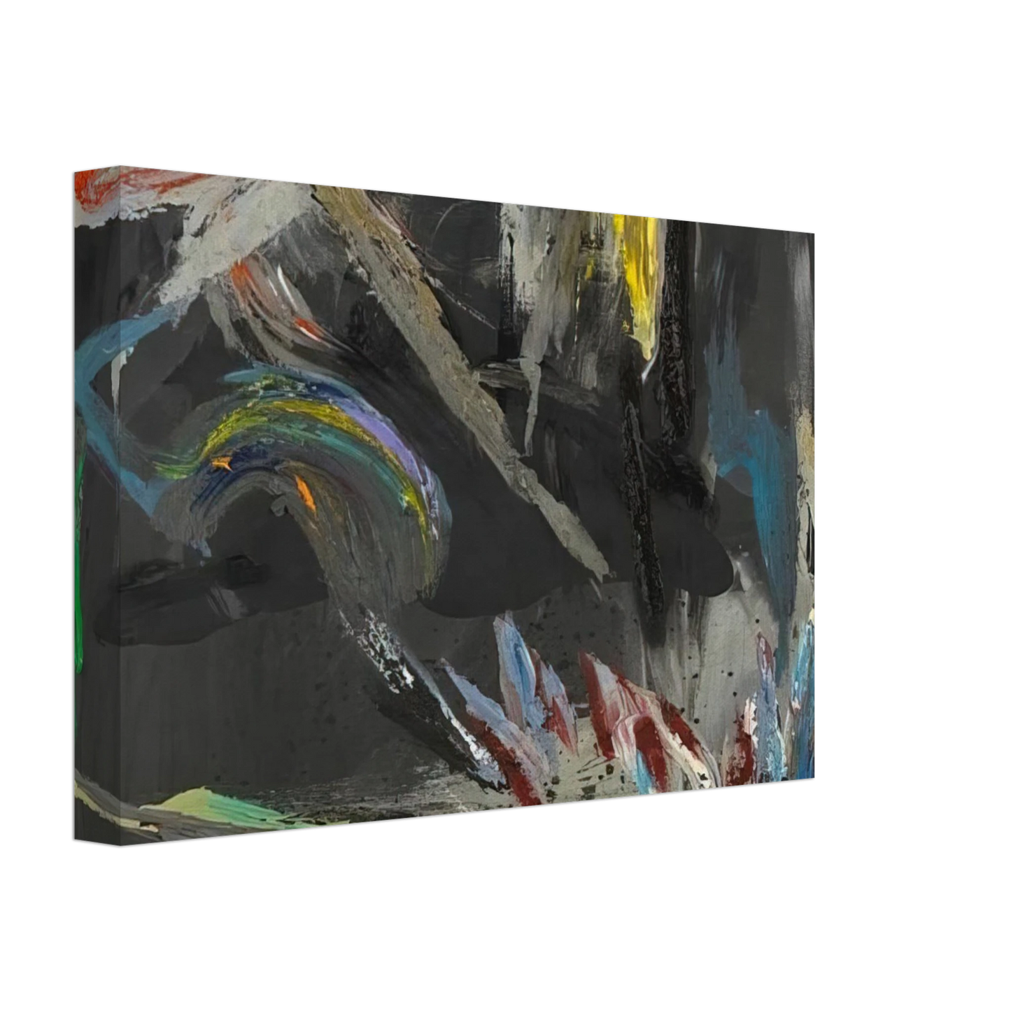 Stephen Mueller - Take That Back Black #282 - 1984 Canvas - 70x100 cm / 28x40 inches-canvas