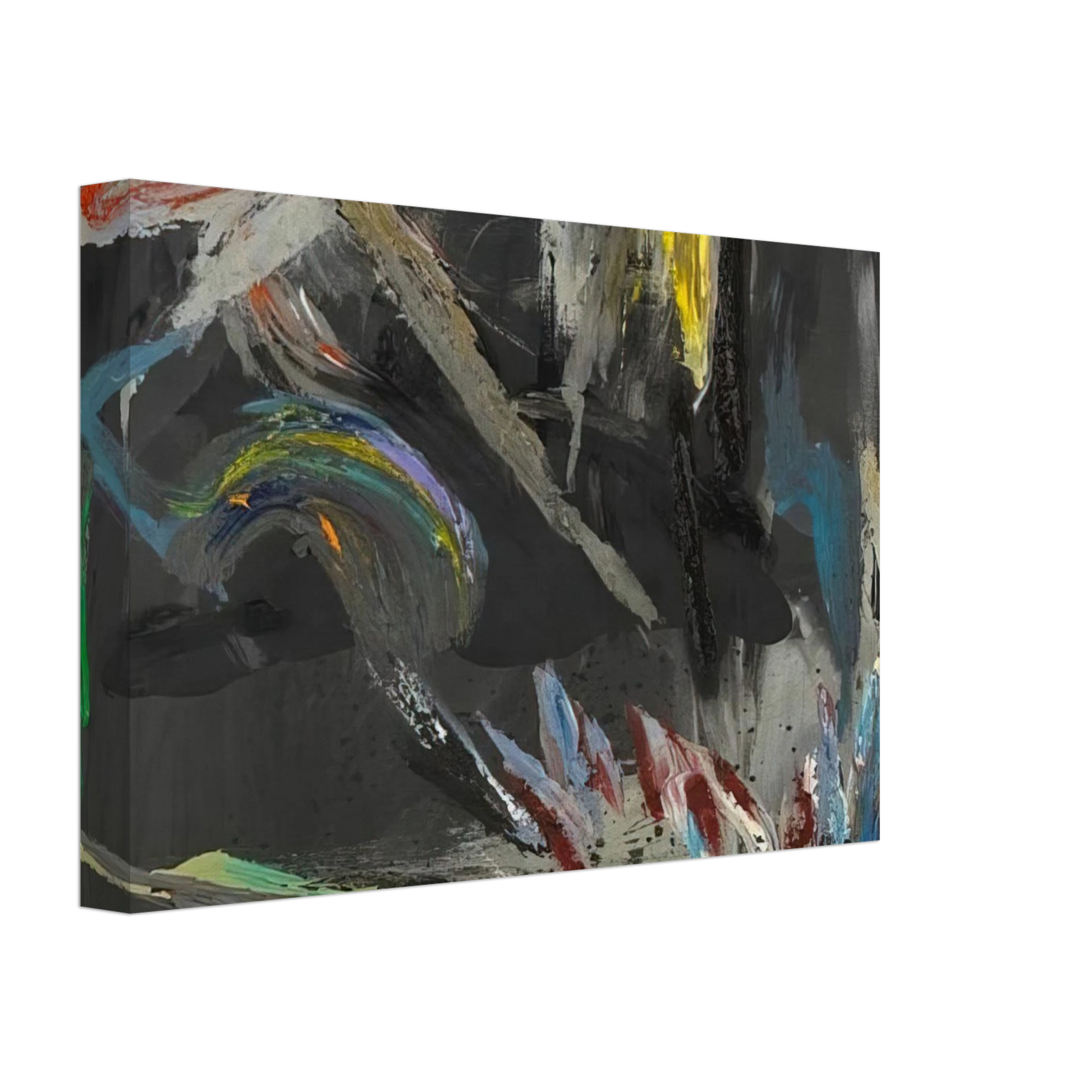 Stephen Mueller - Take That Back Black #282 - 1984 Canvas - 70x100 cm / 28x40 inches-canvas