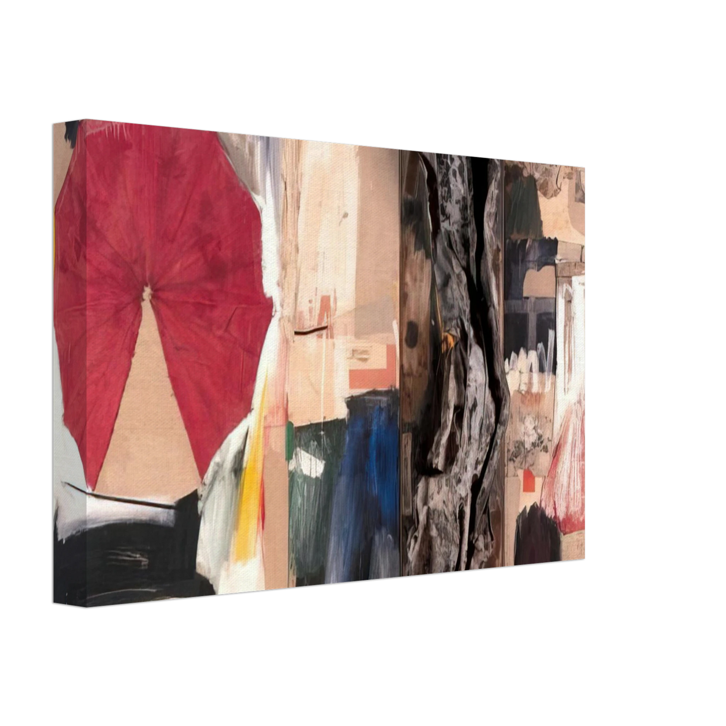 Robert Rauschenberg - ALLEGORY 1960 Canvas - 40x60 cm / 16x24 inches-canvas