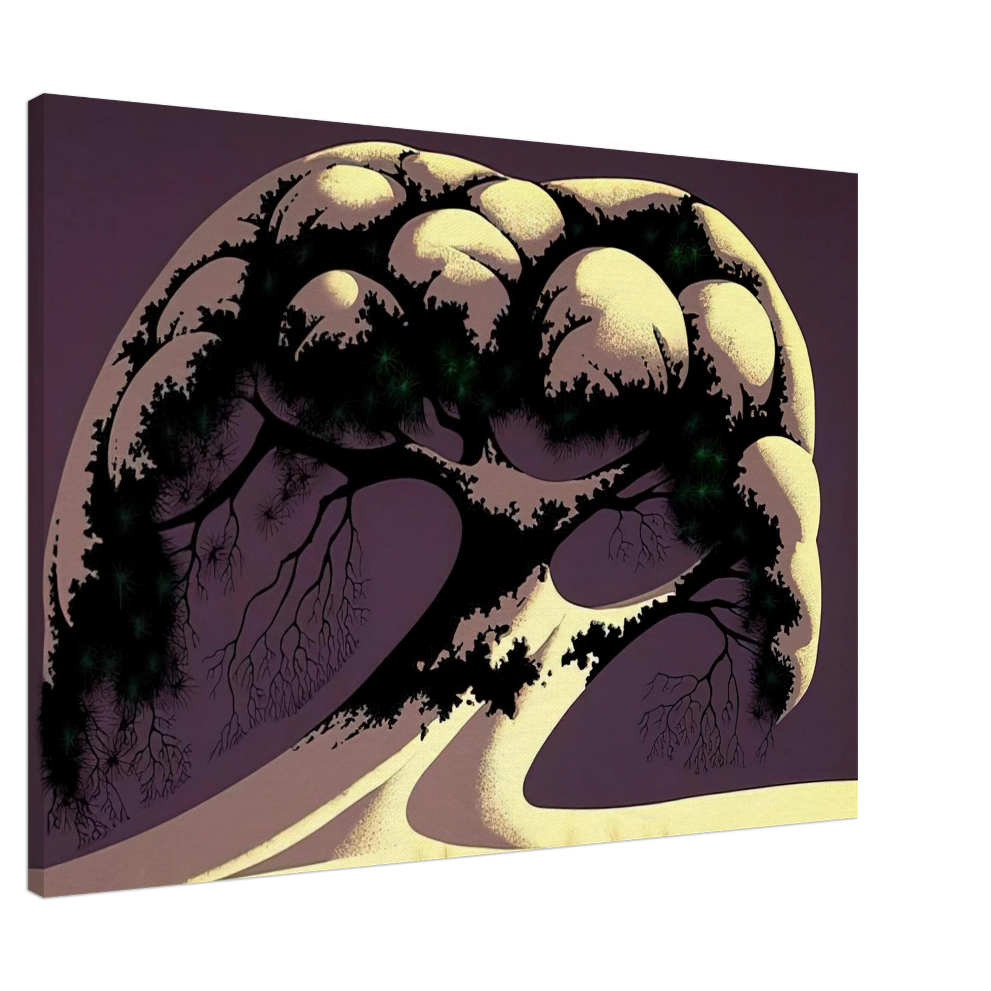 Eyvind Earle - Snow Tree Canvas - Default Title-canvas