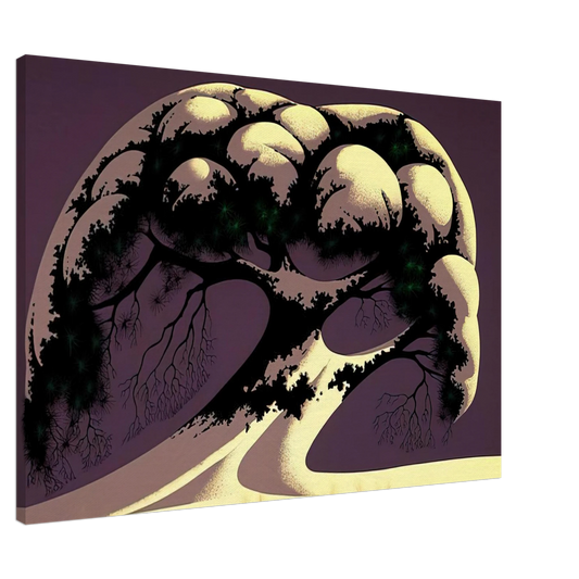 Eyvind Earle - Snow Tree Canvas - Default Title-canvas