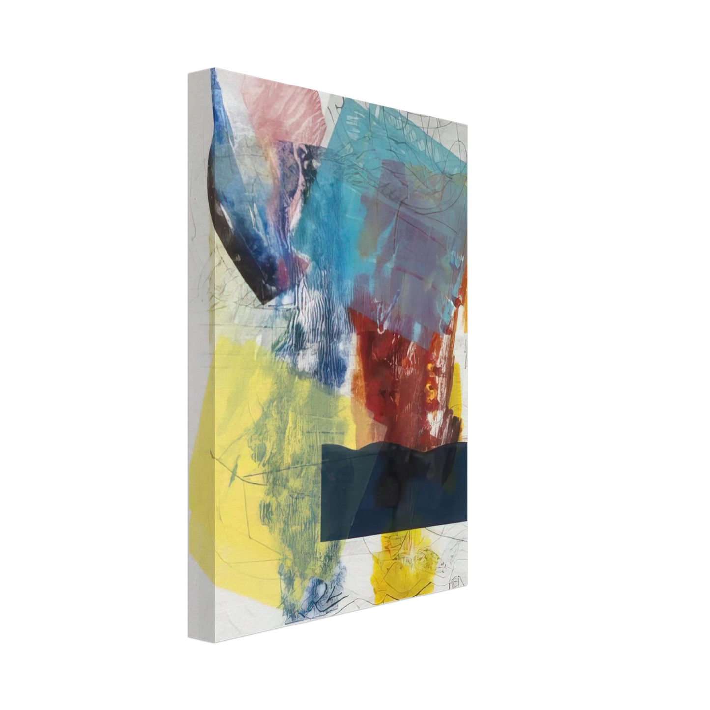 Sam Gilliam - Aviation 3 Canvas - 70x100 cm / 28x40 inches-canvas