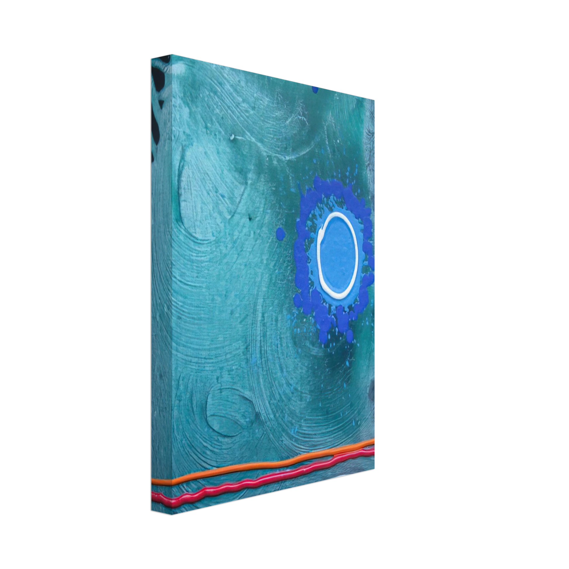 John Hoyland - Blue Moon - 2006 Canvas - 40x60 cm / 16x24 inches-canvas